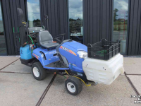 Gartentraktoren Iseki SXG216H diesel hydrostaat minitrekker met Weedmaster onkruidkoker heetwatermachine