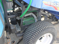 Gartentraktoren Iseki SXG216H diesel hydrostaat minitrekker met Weedmaster onkruidkoker heetwatermachine