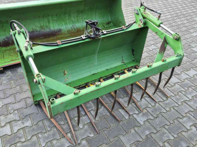 Frontlader-Schaufel John Deere Set van voorlader bak, mestgrijper en palletlepelbord, euro