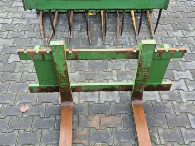 Frontlader-Schaufel John Deere Set van voorlader bak, mestgrijper en palletlepelbord, euro