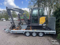 Minibagger Volvo EC 35D Mini-Graver + Hulco Machinetransporter