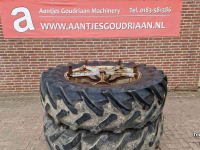 Räder, Reifen, Felgen & Distanzringe  480/70/38R Set dubbellucht 40%