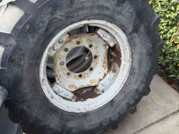 Räder, Reifen, Felgen & Distanzringe Case-IH set velgen 24 inch, met 14.9-24 banden erop
