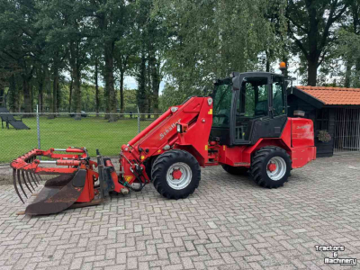 Teleskopradlader Schäffer 570T Telelader shovel + pelikaanbak & vorken