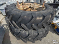 Räder, Reifen, Felgen & Distanzringe Michelin Molcon dubbellucht met Michelin 18.4 R38