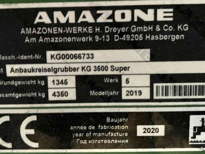 Kreiselegge Amazone KG 3500 Super