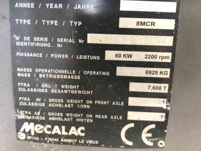 Raupenbagger Mecalac 8MCR graafmachine rupskraan rupsgraafmachine midigraver