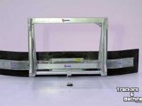 Gummi-Schieber Qmac Modulo Gummischieber für Gelände 2.40 mtr anbau Volvo L50- L60-L90