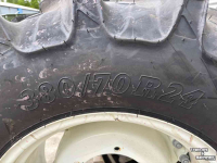 Räder, Reifen, Felgen & Distanzringe BKT Agrimax Banden 480/70R34 en 380/70R24 Verstelbare Velgen
