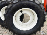 Räder, Reifen, Felgen & Distanzringe Mitas set MITAS AS 65 480/65R28 en 600/65R38 ca 80% op velgen NewH T6.xxx/T7.xxx