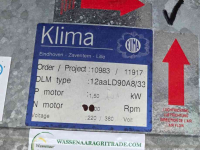 Lagerraum Ventilationgeräte  Klima DLM-12aaLD Lownoise Axiaalventilatoren 1.5KW