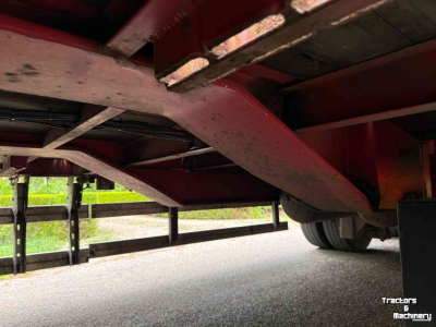Tieflader / Anhänger Vogelzang 3-asser dieplader aanhanger, vlakke vloer met Twistlock