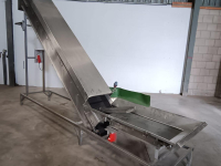 Steigförderband Affeldt Opvoerband  RVS OPVOERBAND ELEVATORBAND ELEVATOR BELT FÖRDERBAND STEIGBAND