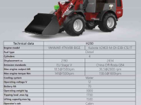 Radlader Heracles H280 PRO, Telescoop en Elektrisch