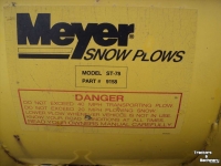 Schneeräumgeräte Jongerius Meyer snow plows  ST-78  Fuchs  Weidemann