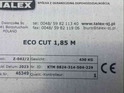 Mähwerk Talex Eco cut 1.85