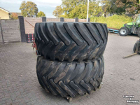 Räder, Reifen, Felgen & Distanzringe John Deere 800/65 R32 wielen  Grote ZF Steek