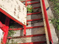 Siloblockschneider Trioliet TU 195  met hefmast en mechanische afschuiver