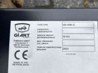 Kehrmaschine Tobroco Veegborstel / Blokveger 150 cm Giant aanspan