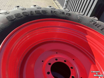 Räder, Reifen, Felgen & Distanzringe Trelleborg 650/65R38 en 540/65R28 TM800 + Fendt velgen