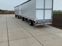 Transportwagen mit Plane / Erntewagen Heuvelmans Oogstwagens en Zeilwagens