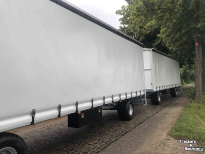 Transportwagen mit Plane / Erntewagen Heuvelmans Oogstwagens en Zeilwagens