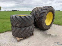 Räder, Reifen, Felgen & Distanzringe  Michelin MachXBib 710/70R42 en 600/70R28 John Deere