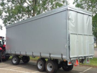 Transportwagen mit Plane / Erntewagen Van Der Sluis Zeilenwagen / Oogstwagen