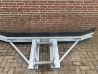 Gummi-Schieber  Rubberschuif / Erfschuif / Mestschuif / Sneeuwschuif met S60 aansluiting