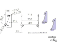 Sonstige Baumaschinen, Erdbewegungsmaschinen und Zubehör Qmac HAKENSET: AHLMAN AZ 6 T/M AZ 85 STD