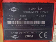 Mähwerk Kuhn FC283 schijvenmaaier achtermaaier weidebouwmachines