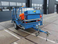 Autoanhänger bis 3500 Kg  Spuitaanhanger enkelas met IBC watertank en slanghaspels