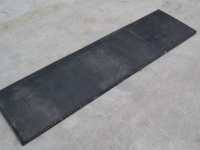 Gummi-Schieber Qmac Rubber MAT 180 + Staal inlaag / Slijtstrip sneeuwschuif