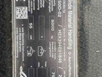 Gabelstapler Linde Linde H 50 D diesel side shift vorken versteller
