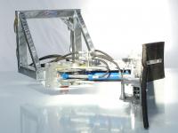 Futterschieber Qmac Rabot caoutchouc pour alimentation avec montage JCB