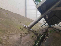 Tieflader / Anhänger  Bandlosser aanhanger / trailer / oplegger