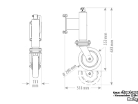 Schneeräumgeräte Qmac loopwiel SP200X40
