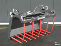 Mistgreifers Hofstede Compact mini mestgrijper vork bak MTS met bovenklem lichtgewicht
