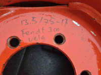 Räder, Reifen, Felgen & Distanzringe Fendt 13.5/75-17, 17" velg, origineel Fendt 300 LS