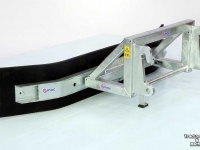 Gummi-Schieber Qmac Modulo gebouwde schuifbalk met canvas rubber 2.40 mtr aanbouw kramer