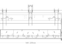 Futterdosiercontainer Qmac VOERDOSEERBAK MET FREES 1.80 MTR