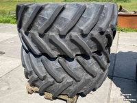 Räder, Reifen, Felgen & Distanzringe  710/70R38 + 600/65R28 Trelleborg TM800