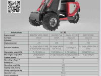Radlader Heracles H130 pro mini shovel NIEUW Benzine, Diesel of Elektrisch!