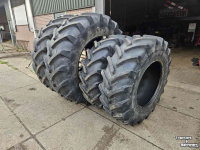 Räder, Reifen, Felgen & Distanzringe Michelin 20.8R38 en 16.9R28 Agribib. 35 mm