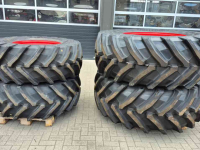 Räder, Reifen, Felgen & Distanzringe Trelleborg 540/65R28 NEW 100% + 650/65R38 NEW 100%