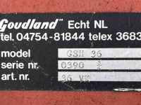 Scheibenegge Goudland GSH 36 Schijveneg grondbewerking.