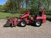 Radlader Weidemann 1230 shovel met vorken bak en mestklem