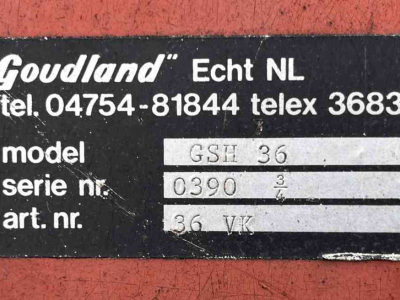 Scheibenegge Goudland GSH 36 Schijveneg grondbewerking.