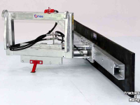 Gummi-Schieber Qmac 150 HYDR. SCHUIN WEIDEMANN HAAK Rubberschuif / Erfschuif / Mestschuif / Sneeuwschuif / Terreinschuif / Modderschuif