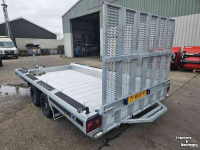 Tieflader / Anhänger  Hulco TERRAX Machinetransporter 3500 kg 394x180 Go Getter uitvoering